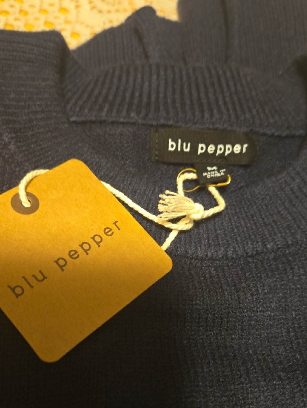 Blu Pepper Navy and White Striped Crewneck Sweater NWT - Picture 12 of 13